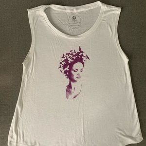 Oiselle bird woman tank